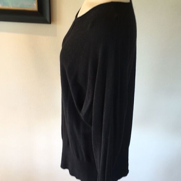 Angora Kenneth Cole Reaction sweater batwing blk M - Picture 3 of 8